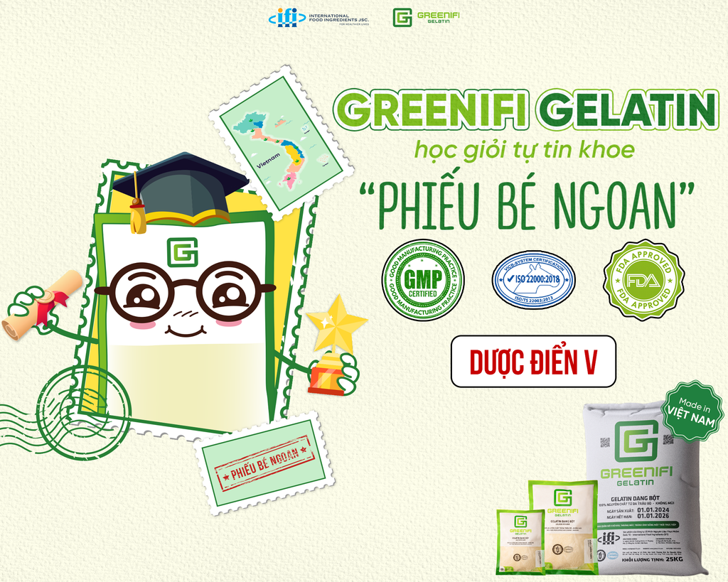 GREENIFI GELATIN - HỌC GIỎI TỰ TIN KHOE “PHIẾU BÉ NGOAN”!