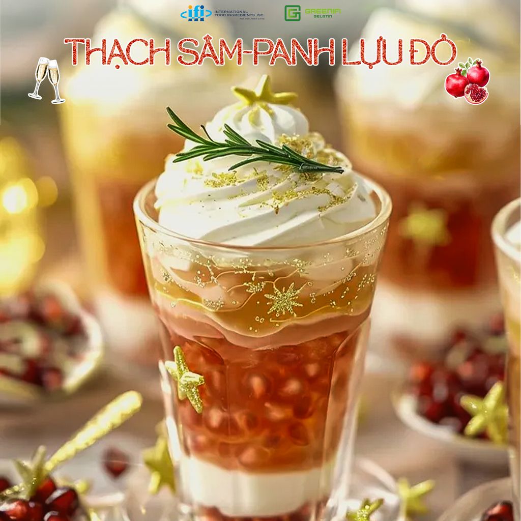 TÔ ĐIỂM BỮA TIỆC CUỐI NĂM SINH ĐỘNG VỚI SÂM-PANH LỰU ĐỎ