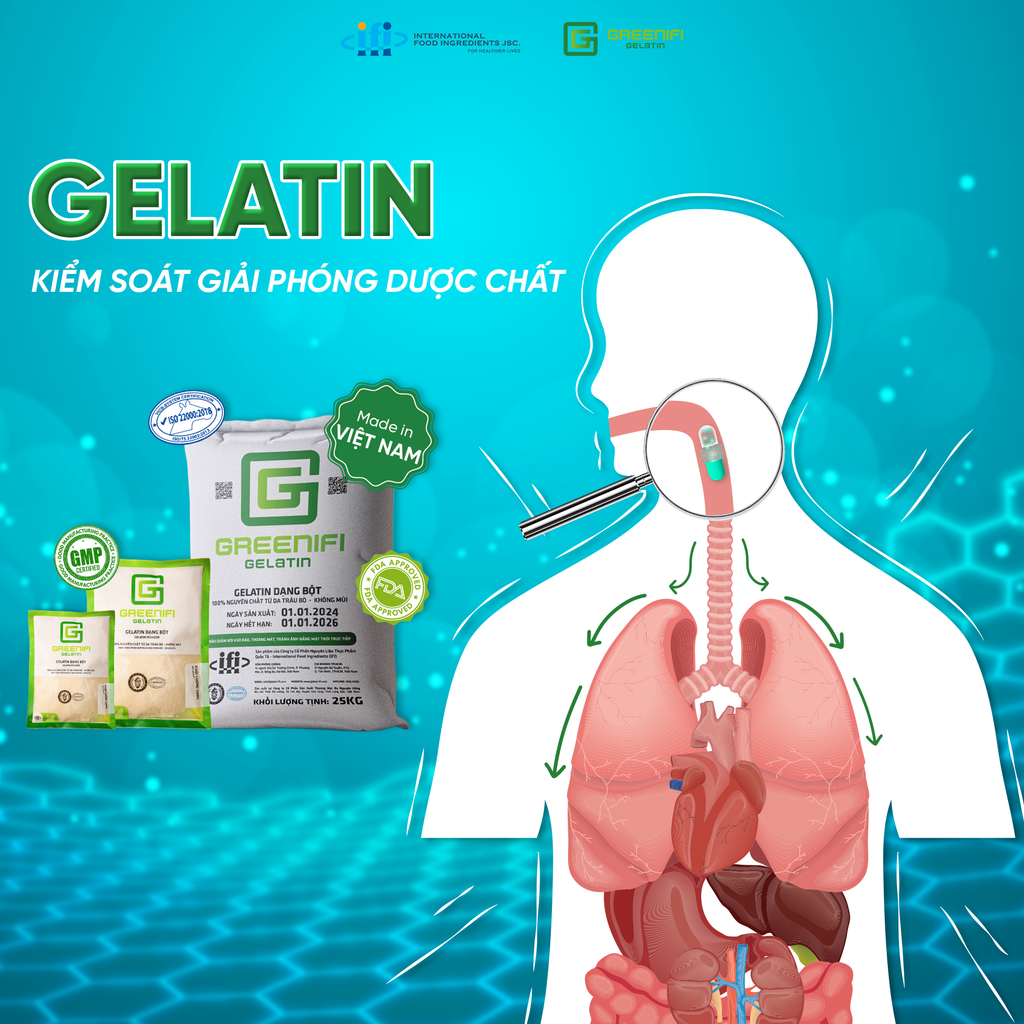 💡 GELATIN – NGUYÊN LIỆU CHÍNH TRONG VỎ VIÊN NANG – CHÌA KHÓA VẠN NĂNG!