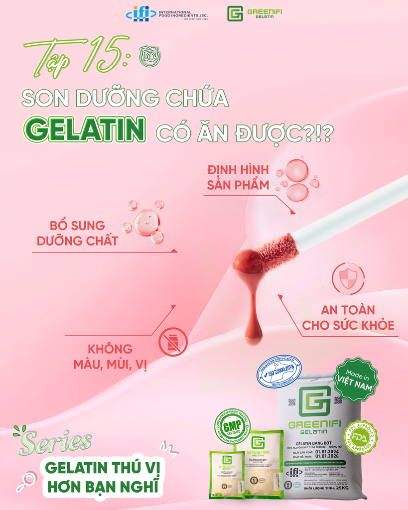 Tập 15: SON DƯỠNG ĂN ĐƯỢC CHỨA GELATIN ?!? SON DƯỠNG CHỨA GELATIN CÓ ĂN ĐƯỢC???