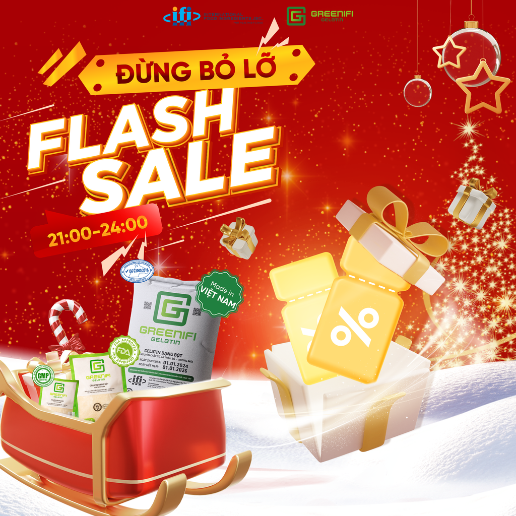 🌟 GIỜ VÀNG FLASH SALE – GELATIN GIÁ TỐT CHỈ TRONG 3 TIẾNG! 🌟