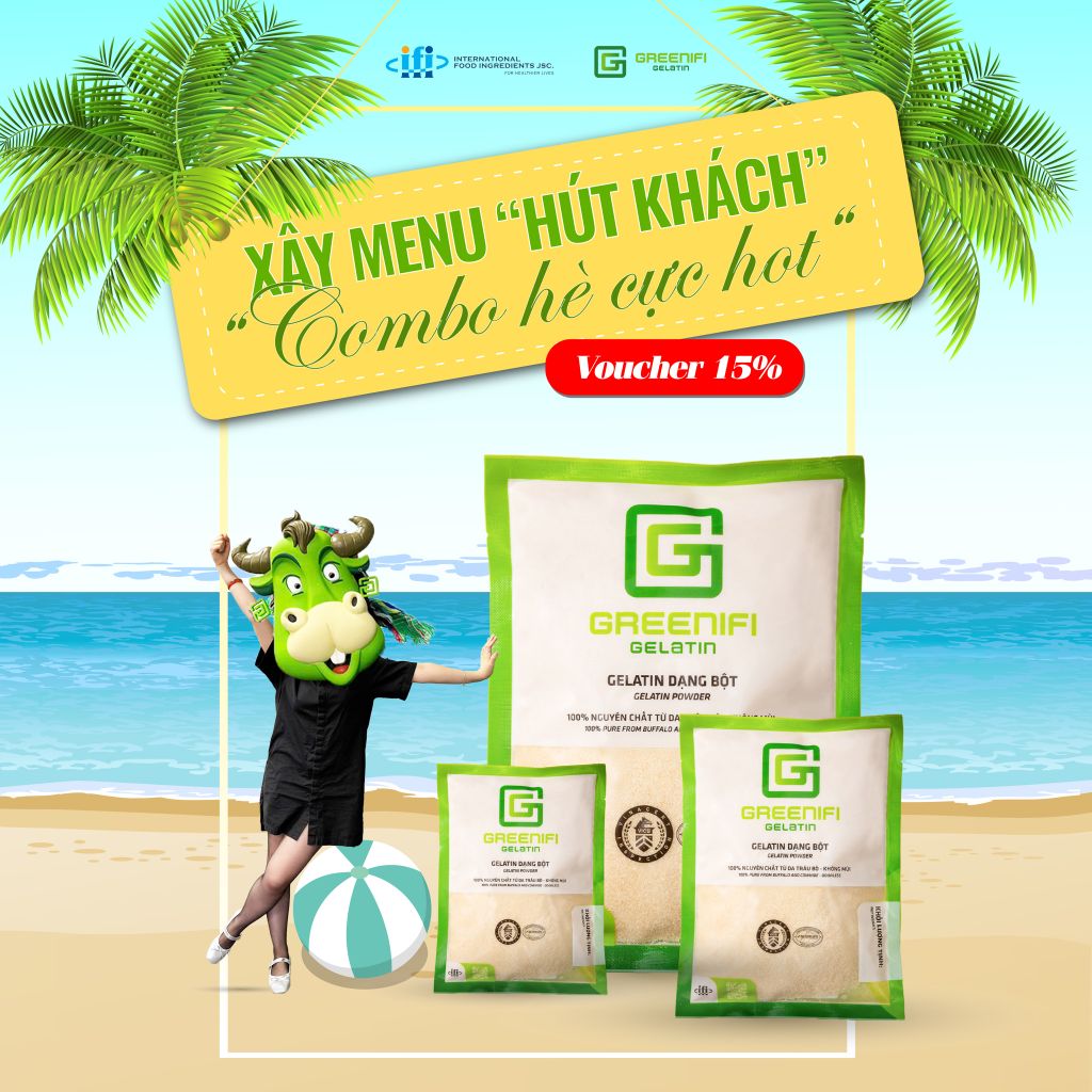 XÂY MENU BẮT TREND – CHỐT ĐƠN LIÊN TAY CÙNG GREENIFI GELATIN!
