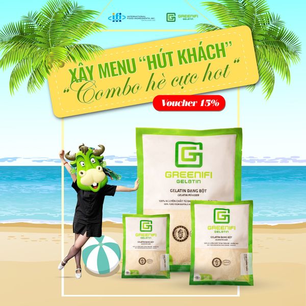 XÂY MENU BẮT TREND – CHỐT ĐƠN LIÊN TAY CÙNG GREENIFI GELATIN!