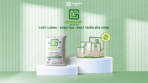 Sản phẩm Greenifi Gelatin đạt tiêu chuẩn FDA Hoa Kỳ