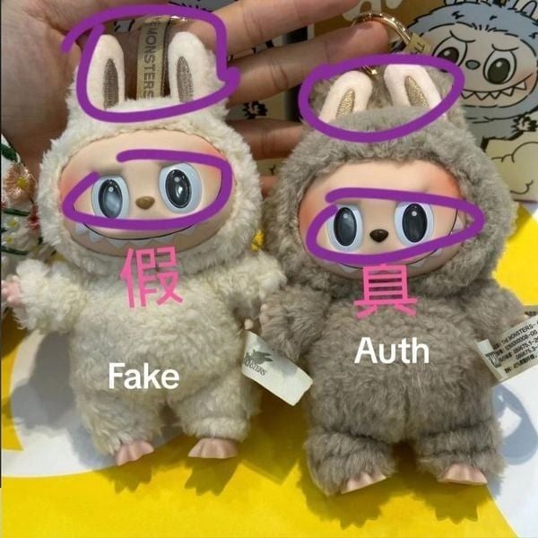 chat luong labubu auth vs fake