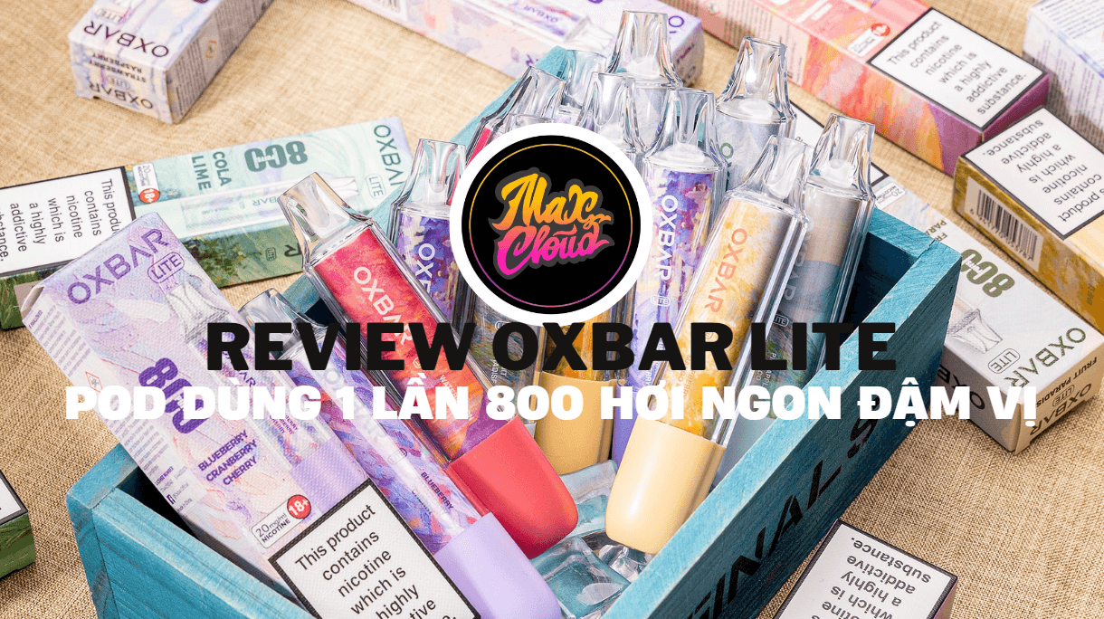 Review Oxbar Lite – Pod Dùng 1 Lần 800 Hơi Ngon Đậm Vị