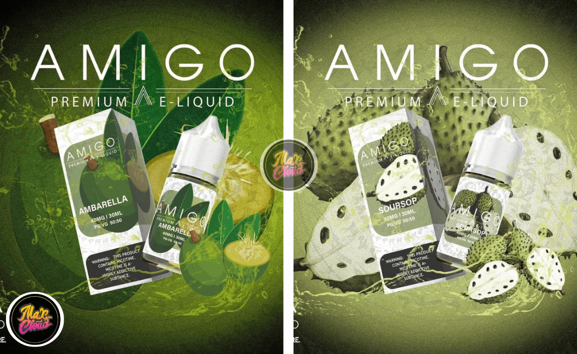 Amigo Premium Saltnic Ambarella 30ml - Tinh Dầu Pod Vape Chính Hãng Amigo Premium Saltnic Ambarella 30ml - Tinh Dầu Pod Vape Chính Hãng