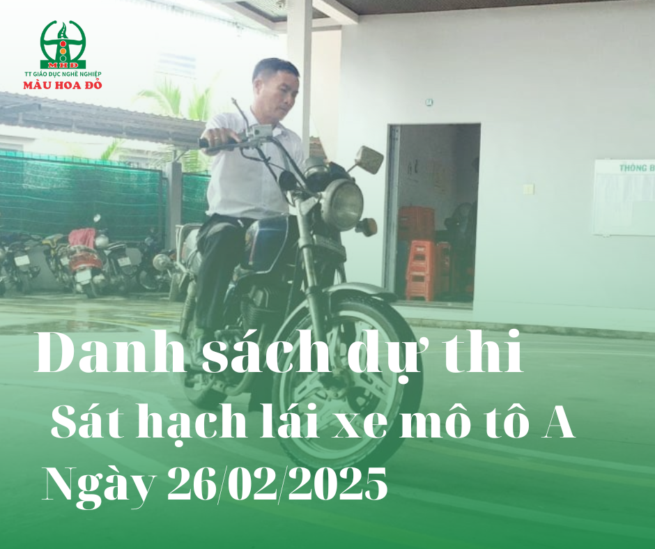 DANH SÁCH SỐ BÁO DANH HẠNG A THI NGÀY 26/02/2025