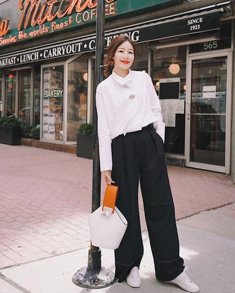 Dễ mặc, dễ phối, quần kaki co giãn được lòng nhiều chị em công sở