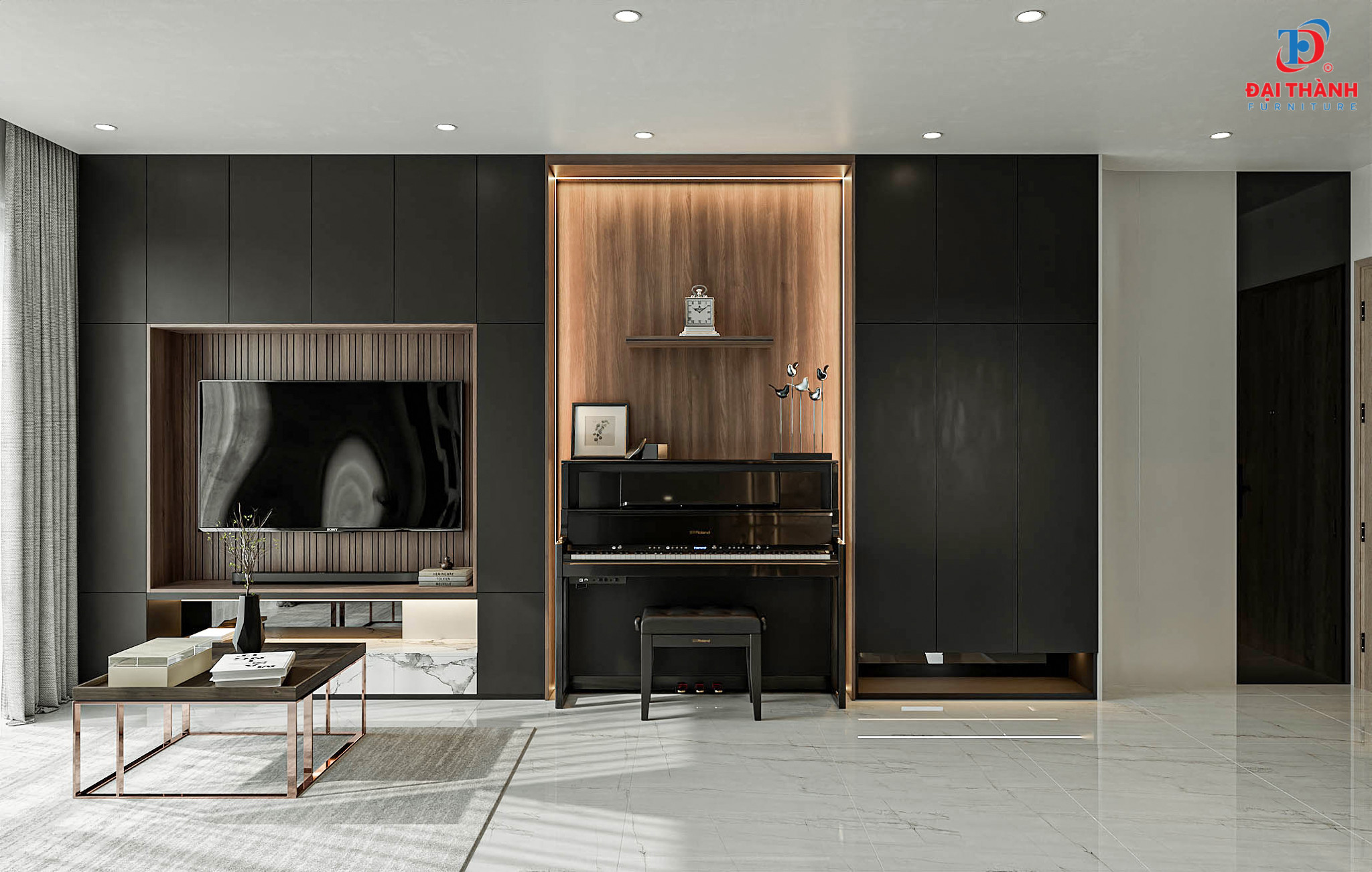 Thiết kế căn hộ 3 phòng ngủ HappyOne Central DT-L3A