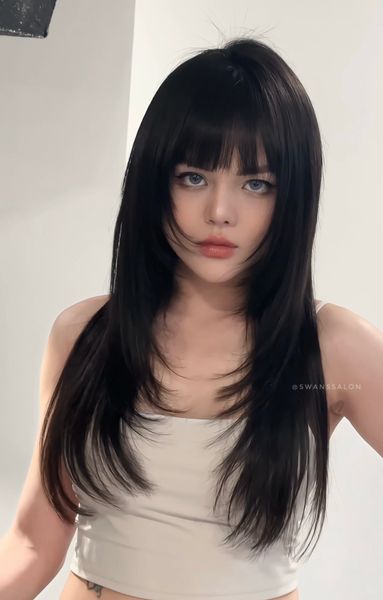 Tóc layer duỗi cúp