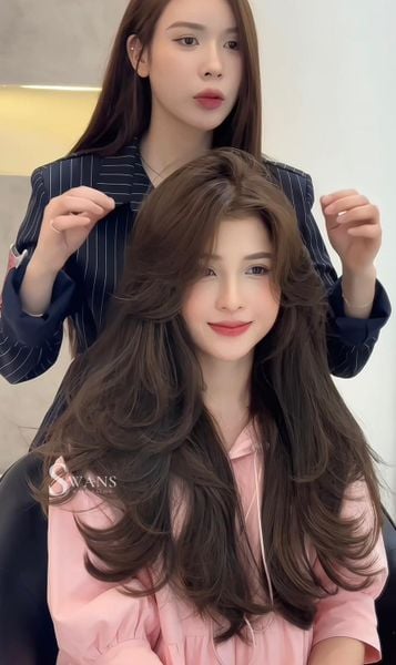 Tóc layer - Swans Hair Salon