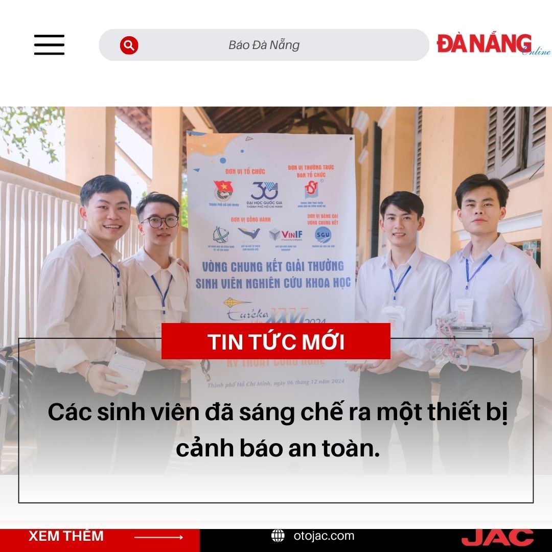 Sinh Viên Chế Tạo Thiết Bị Cảnh Báo Mới – Giúp Tài Xế An Toàn Hơn Trên Đường!