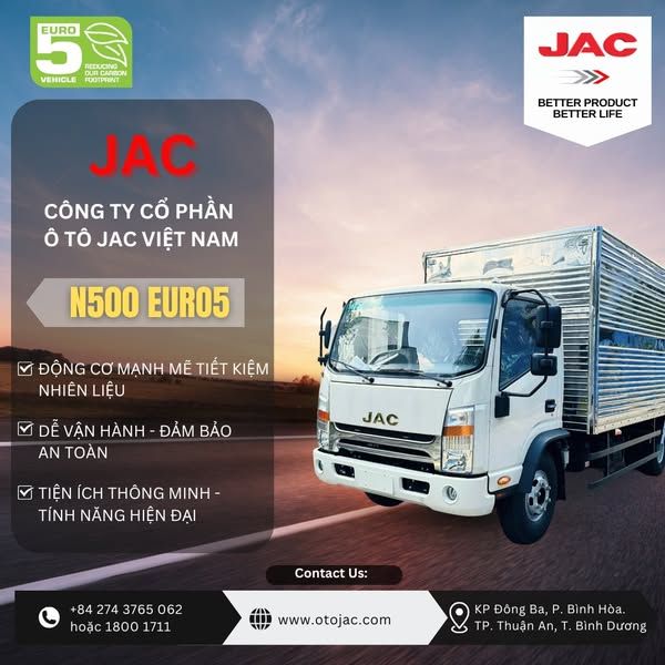 Dòng xe tải 5 tấn của nhà JAC