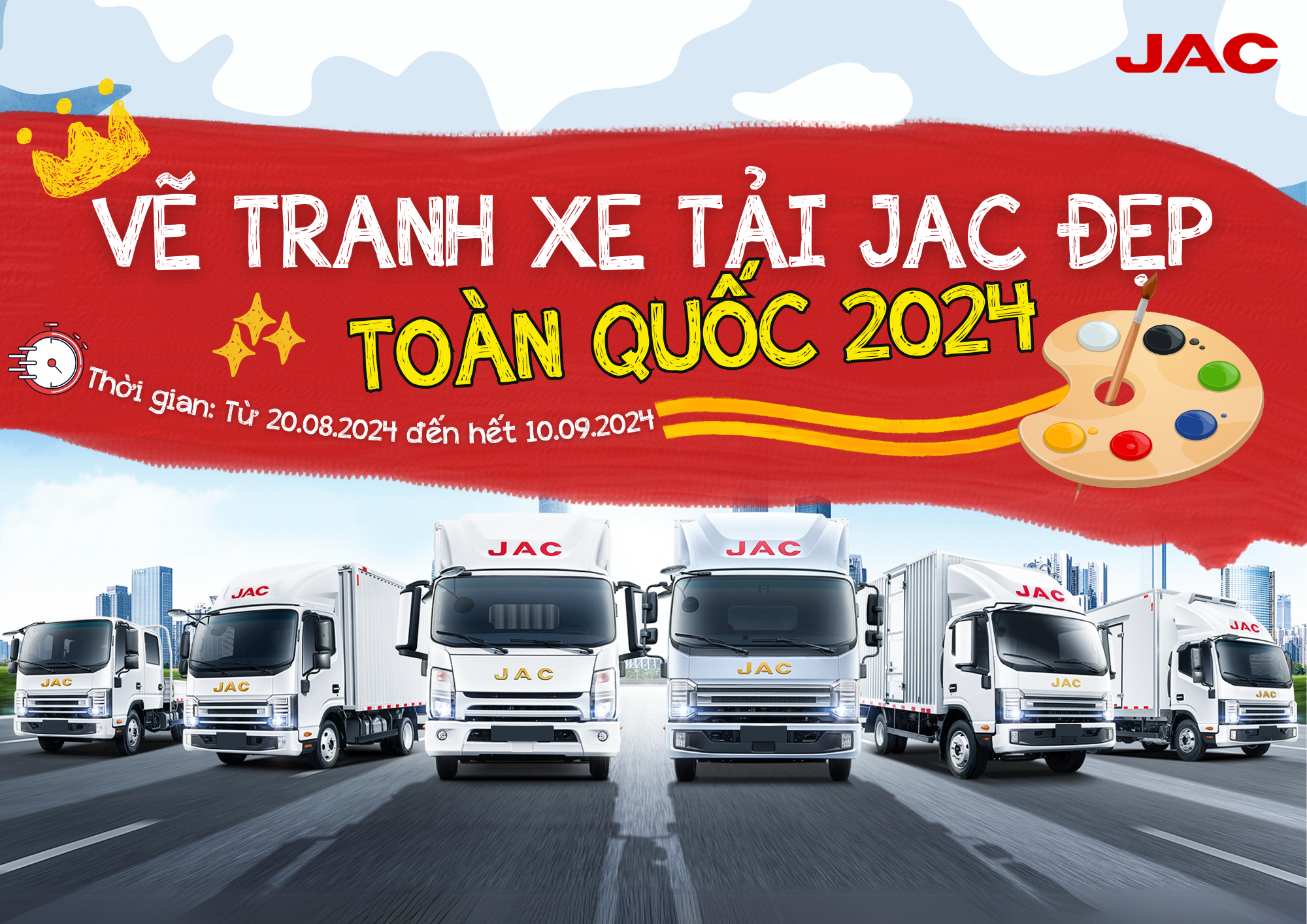 JAC – VẼ TRANH XE TẢI JAC ĐẸP TOÀN QUỐC 2024