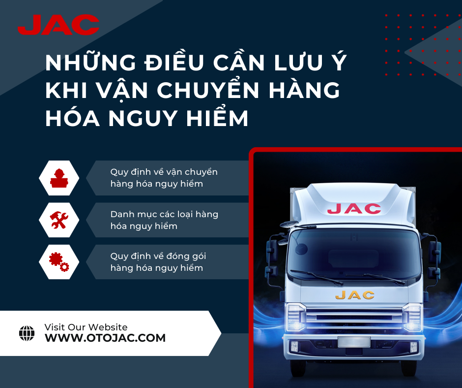 Những điều cần lưu ý khi vận chuyển hàng hóa nguy hiểm