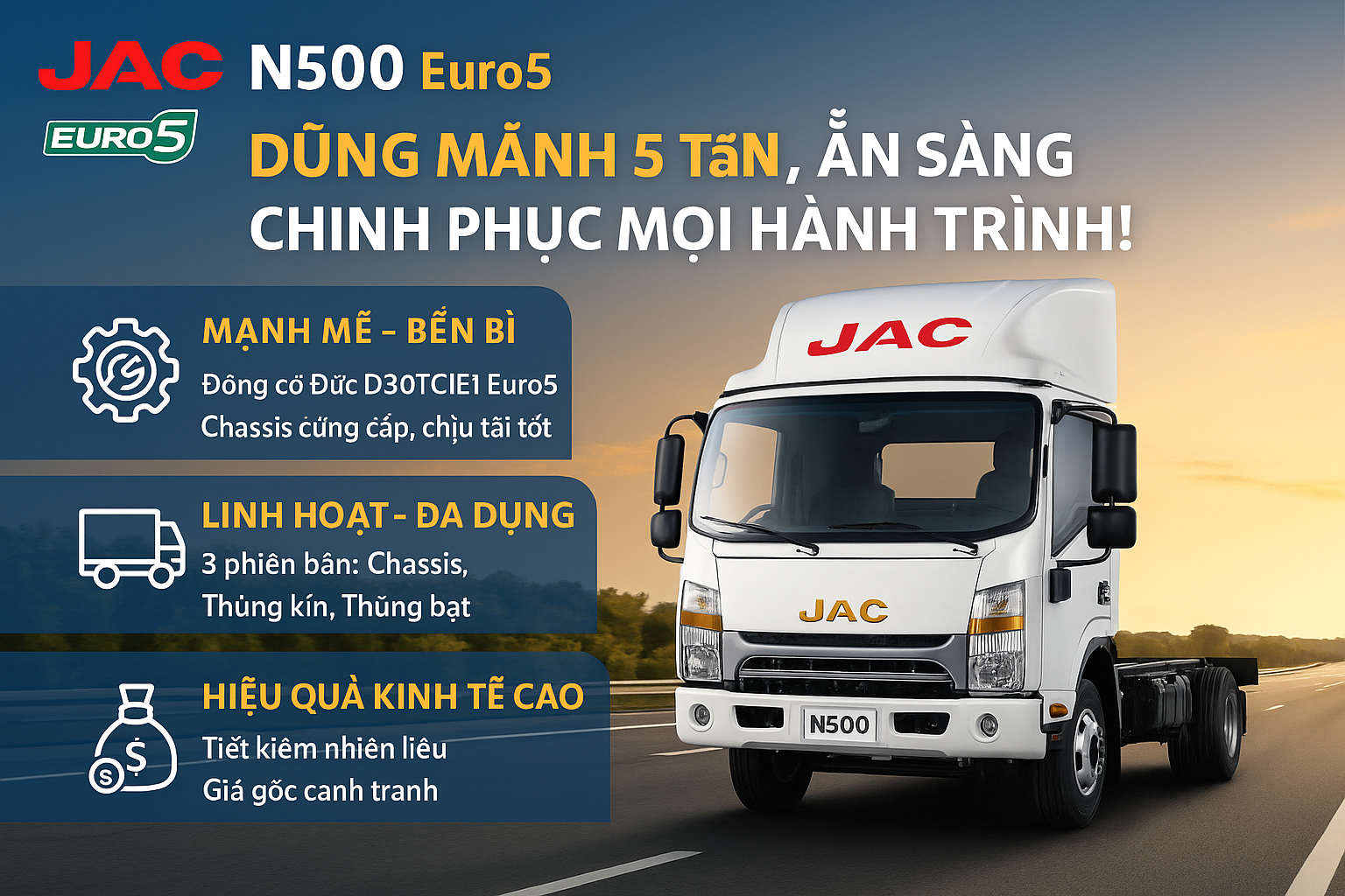 Xe Tải JAC 5 Tấn – Giải Pháp Kinh Tế Cho Doanh Nghiệp Vận Tải Trong Giai Đoạn Khó Khăn