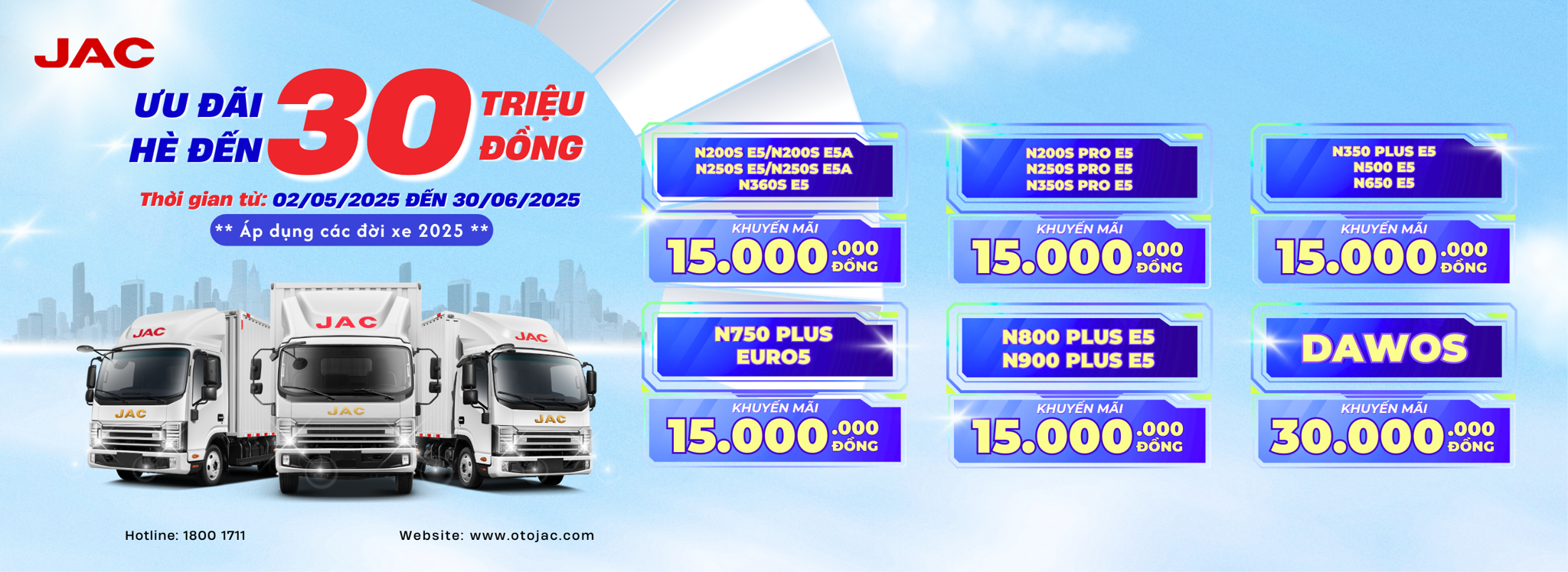 CHƯƠNG TRÌNH KHUYẾN MÃI ƯU ĐÃI HÈ ĐẾN 2025