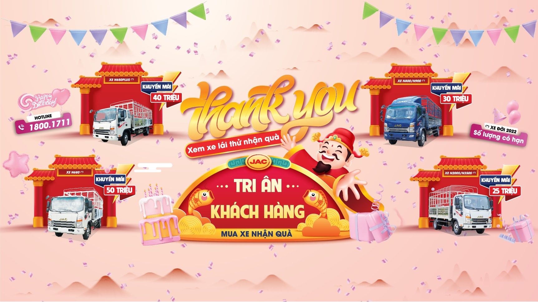 CHƯƠNG TRÌNH TRI ÂN KHÁCH HÀNG JAC 2023