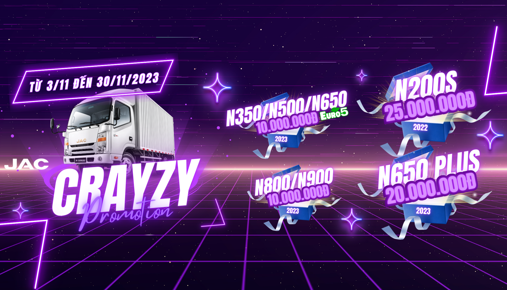 CRAZY PROMOTION - JAC DỊCH VỤ KHÔNG GIỚI HẠN 2023