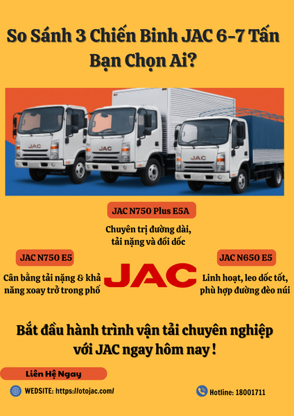 So sánh chi tiết JAC N650, N750 và N750 Plus: Khác biệt tính năng & trải nghiệm lái