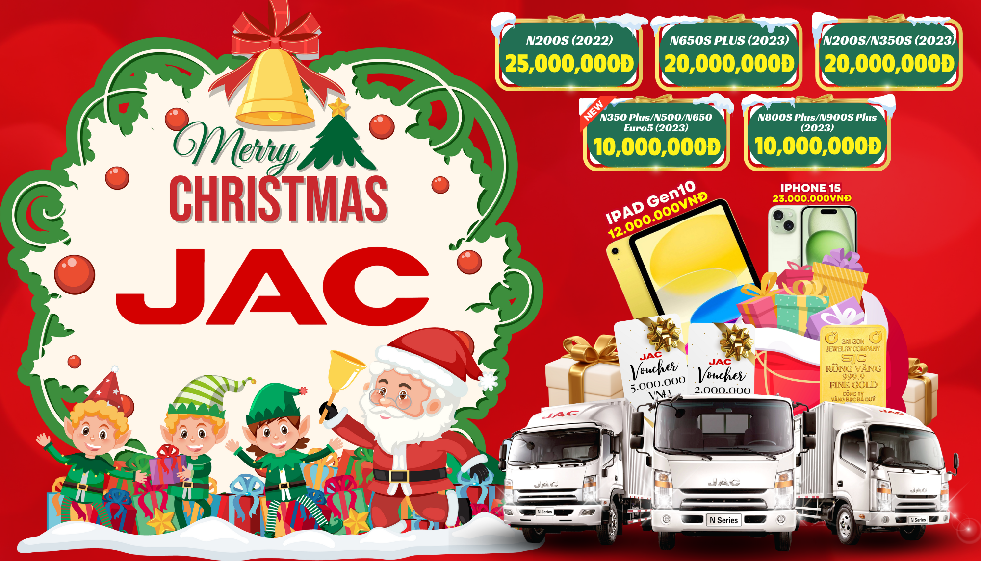 GIÁNG SINH TRỌN VẸN CÙNG JAC 2023