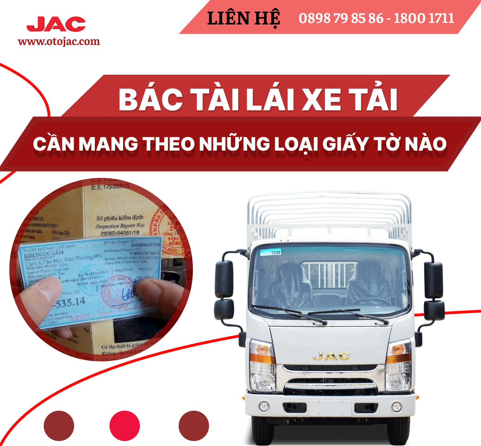 NHỮNG LOẠI GIẤY TỜ CẦN THIẾT KHI LÁI XE TẢI MÀ BÁC TÀI CẦN LƯU Ý