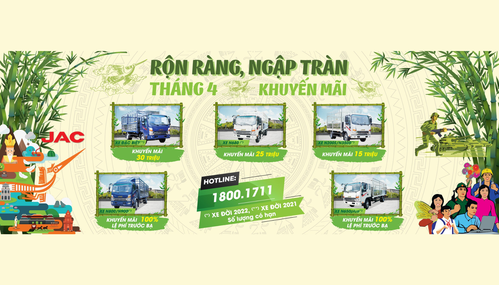 JAC - CHÀO ĐÓN THÁNG 4 