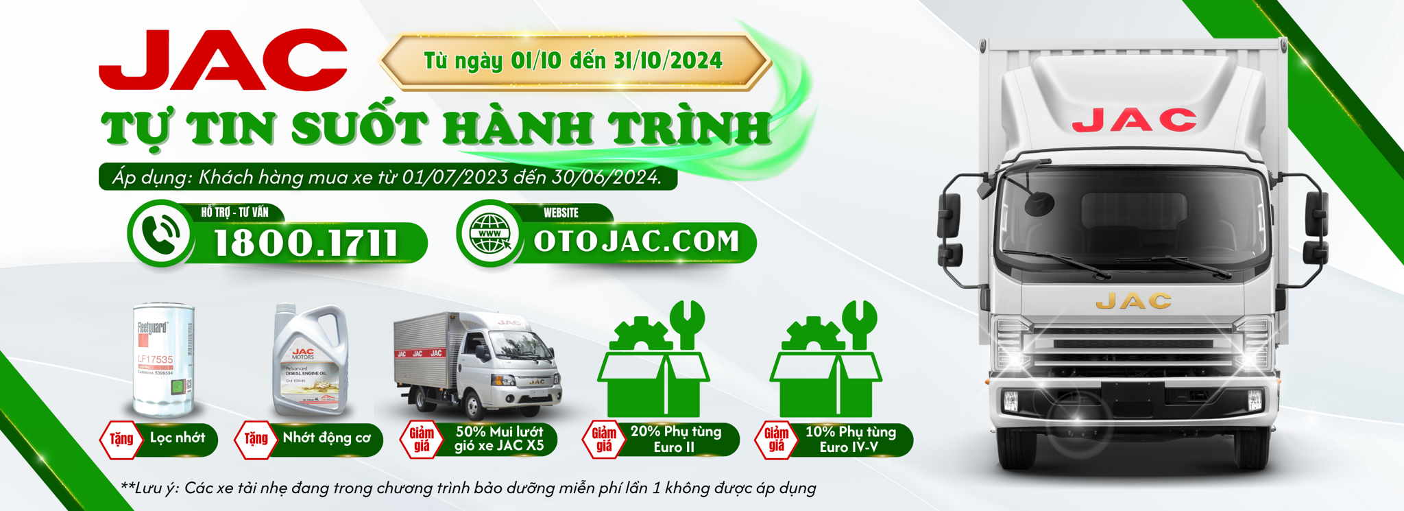 CHƯƠNG TRÌNH CHĂM SÓC KHÁCH HÀNG JAC VIỆT NAM 2024