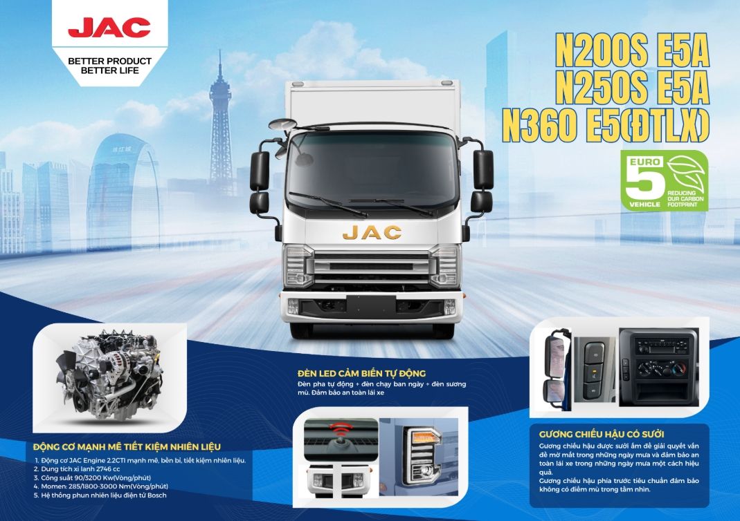 TOP 3 dòng xe tải nhẹ JAC đáng mua nhất 2025 cho hộ kinh doanh & vận tải