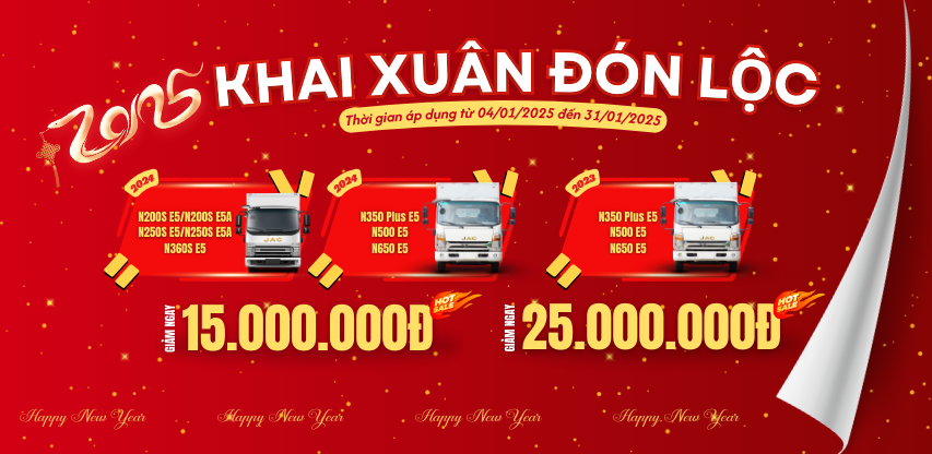 KHAI XUÂN ĐÓN LỘC - XE TẢI JAC KHUYẾN MÃI LỚN ĐẦU NĂM