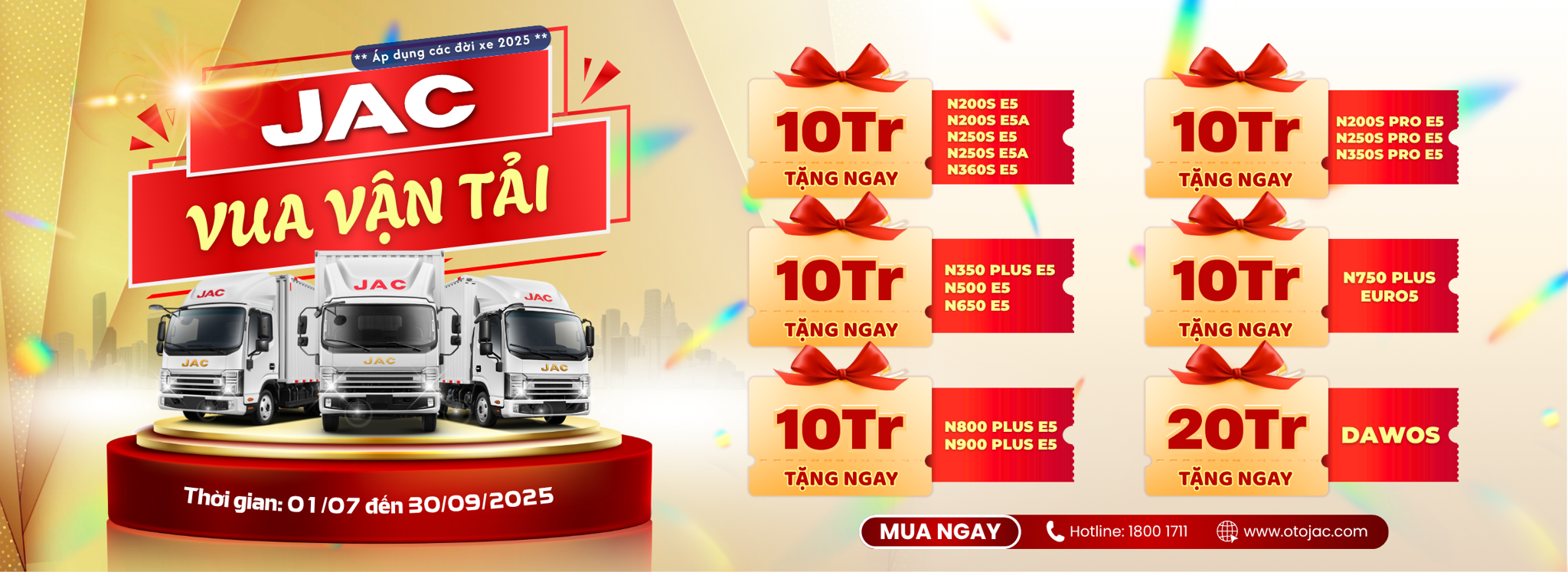 Khuyen mai JAC Thang 7 năm 2025 JAC Việt Nam