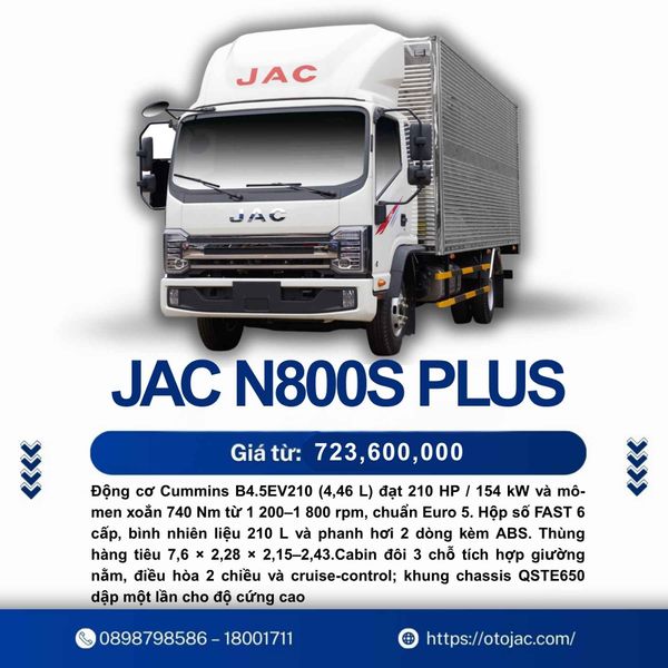 Xe tải JAC N800S Plus