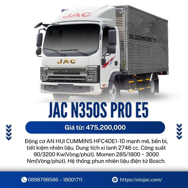 Xe tải JAC N350S Pro E5