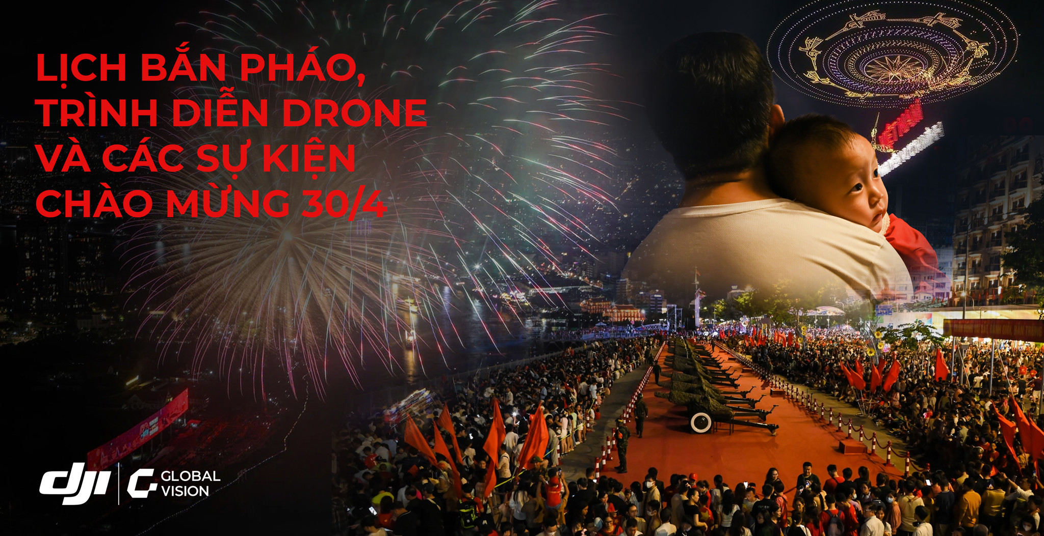 Chi tiết lịch bắn pháo hoa và trình diễn drone lễ 30/4 tại TP.HCM
