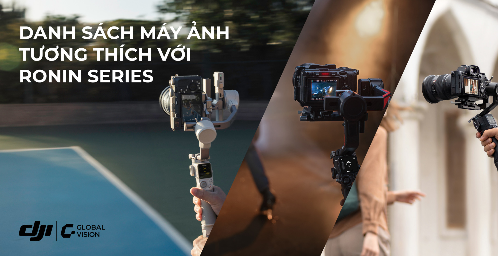 Danh sách máy ảnh tương thích với Ronin Series