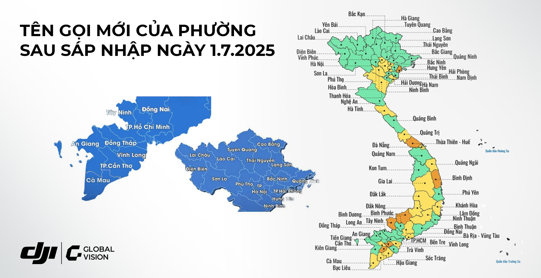Tên gọi mới của phường sau sáp nhập ngày 1.7.2025