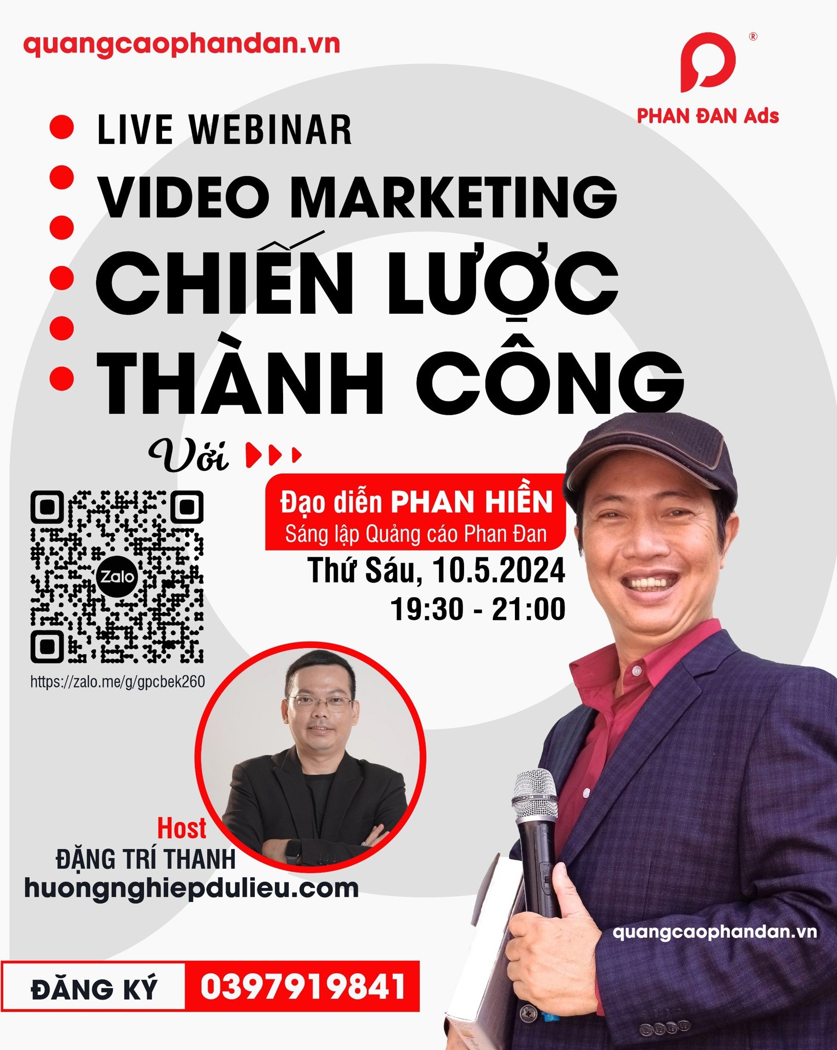 Dưới đây là 7 nội dung của Full Stack Video Marketing diễn giã sẽ trình bày tối nay: Webinar 8