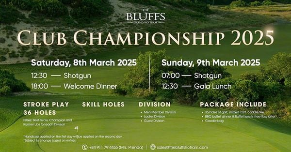 Club Championship 2025 - Giải đấu mở màn tại The Bluffs Grand Ho Tram