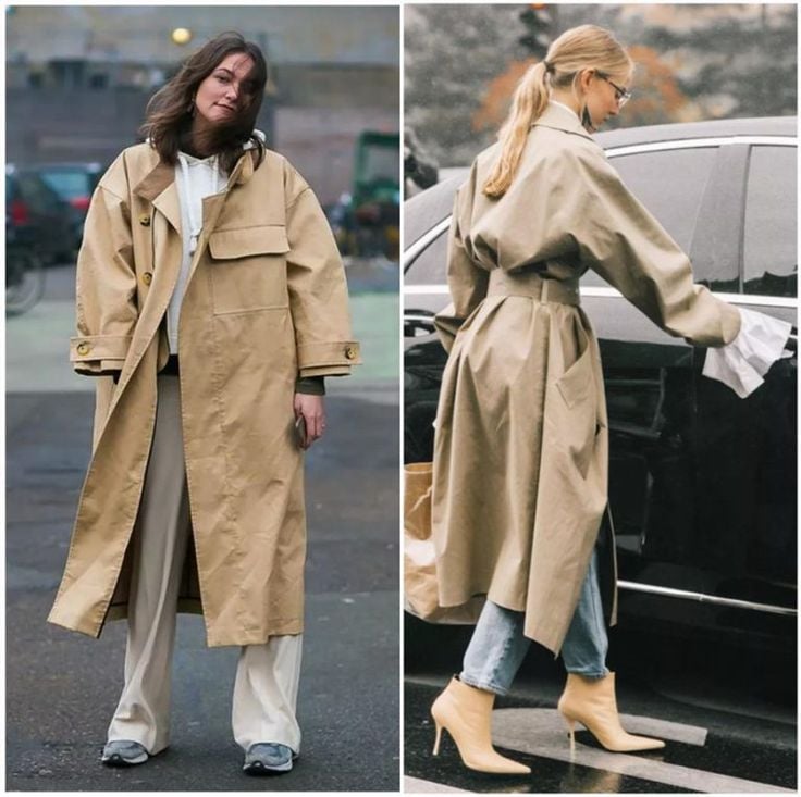 mẹo phối đồ với áo trench coat chuẩn fashionista