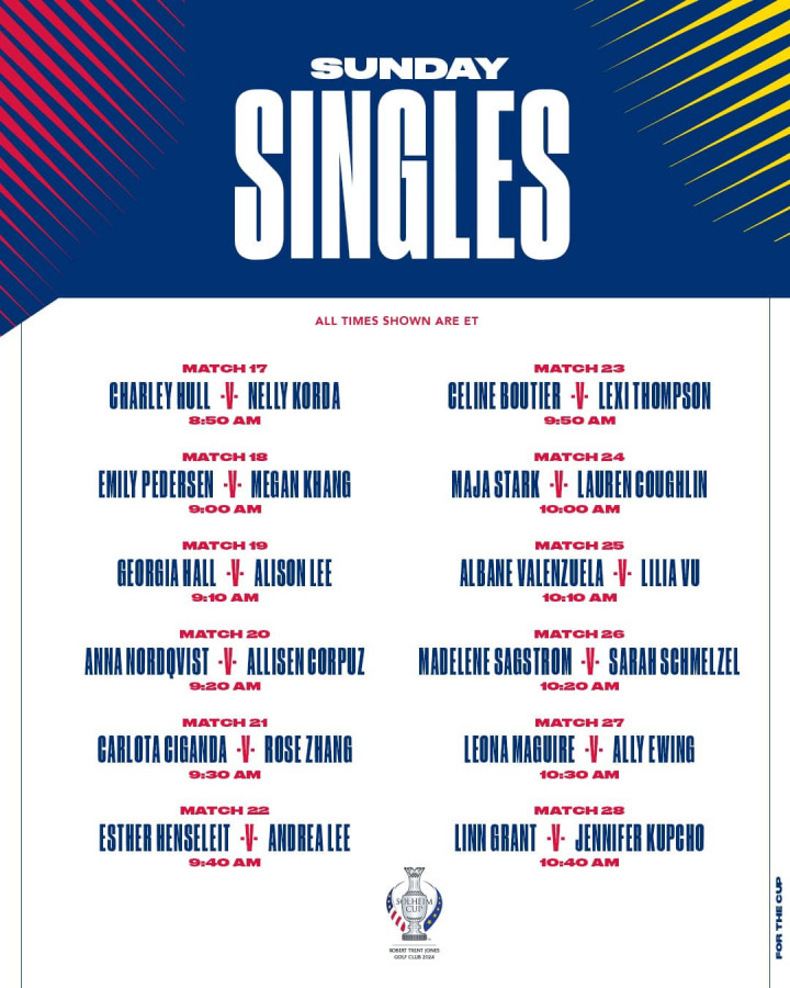 single-match-solheim-cup-2024