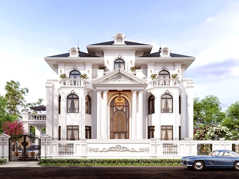 biệt thự tân cổ điển Pháp 3 tầng