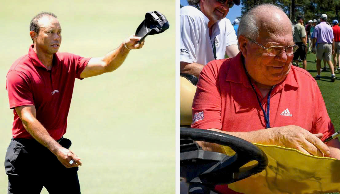Cái bắt tay đầy cảm động của Tiger Woods