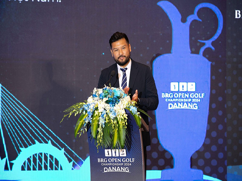 BRG Open Golf Danang 2024 Tổng Giám đốc Asian Development Tour phát biểu