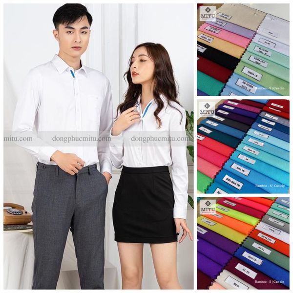 500+ Mẫu đồng phục sơ mi doanh nghiệp hot nhất 2023 – 2024 tại Mitu