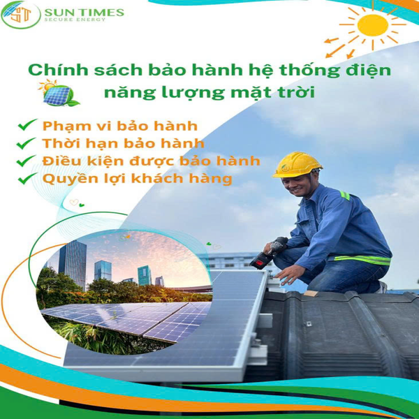 Chính sách bảo hành hệ thống điện năng lượng mặt trời