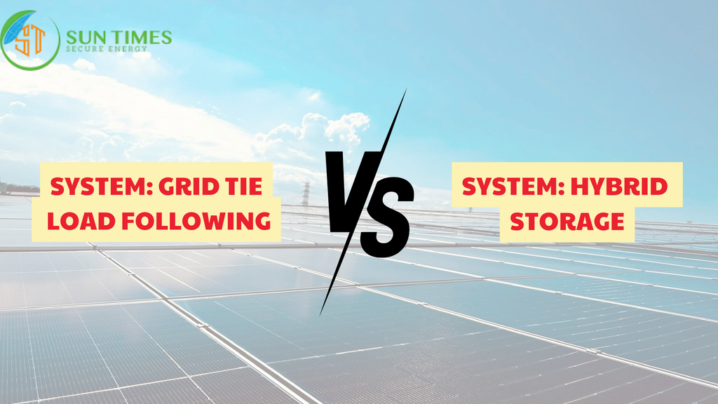 🔋 Comparison of Grid-Tied and Hybrid Storage Systems