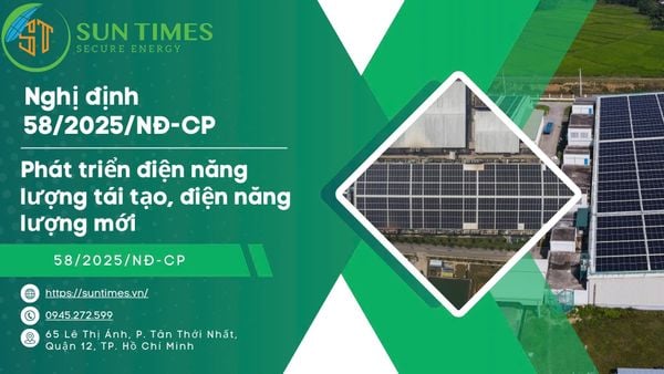 Nghị định 58/2025/NĐ-CP: Phát triển điện năng lượng tái tạo, điện năng lượng mới