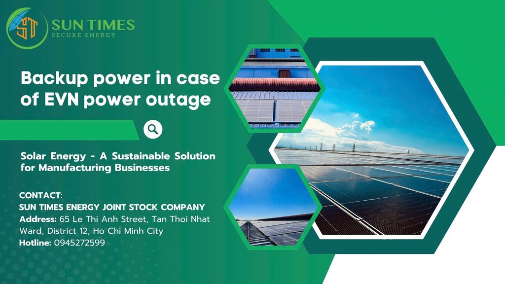 Backup power in case of EVN power outage
