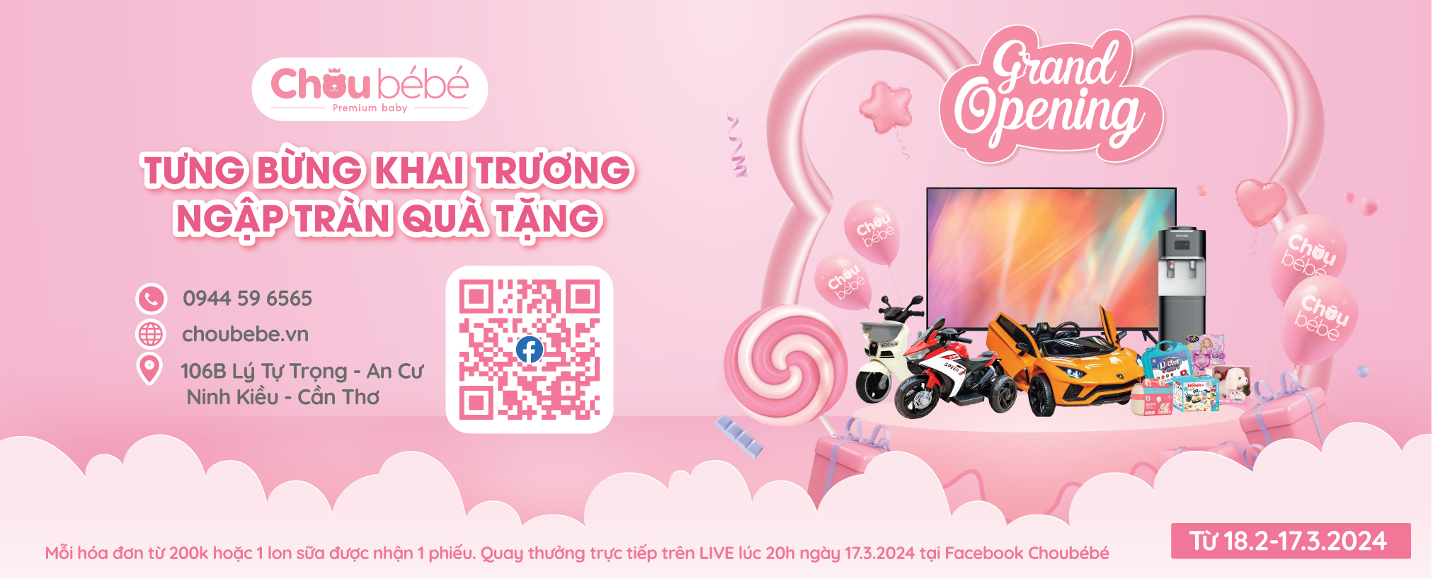 Tưng bừng khai trương Choubebe